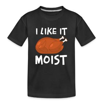 Ich mag es feucht - Kinder Premium Bio T-Shirt - Schwarz - Vorne