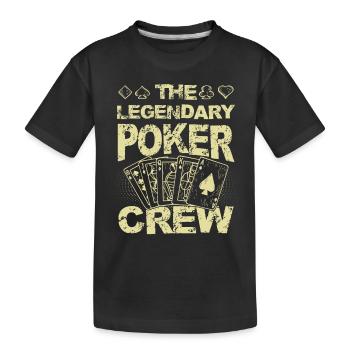 Équipage de poker - T-shirt bio Premium Enfant - noir - Devant