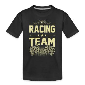 Équipe de course - T-shirt bio Premium Enfant - noir - Devant
