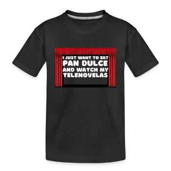 Telenovela Columbianas, émissions hispaniques et feuilletons - T-shirt bio Premium Enfant - noir - Devant