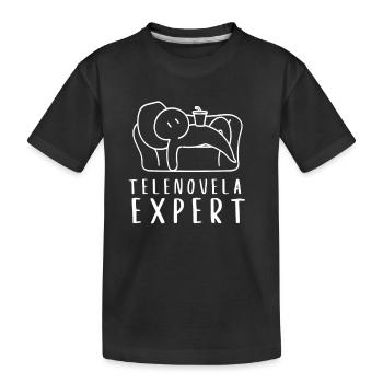 Telenovela Columbianas, émissions hispaniques et feuilletons - T-shirt bio Premium Enfant - noir - Devant