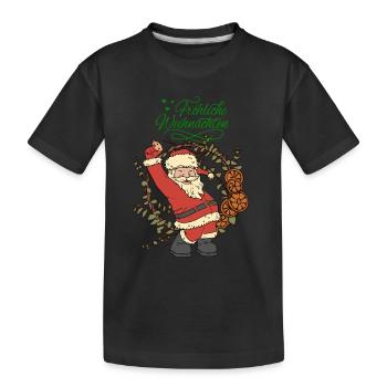 Nikolaus - Kinder Premium Bio T-Shirt - Schwarz - Vorne