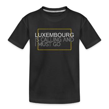 Luxembourg ruling - Kids' Premium Organic T-Shirt - black - Front