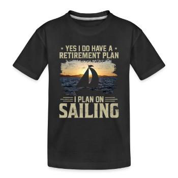 I Plan On Sailing - T-shirt bio Premium Enfant - noir - Devant