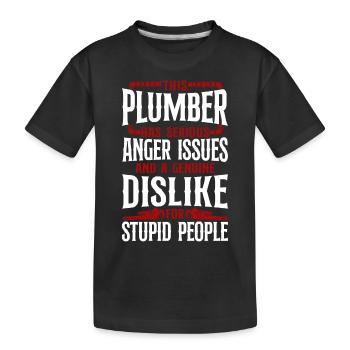 Plombier Plombier Vintage Ce - T-shirt bio Premium Enfant - noir - Devant