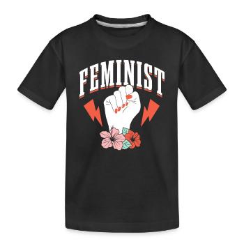 Feminist Women's Rights Feminism Feminist - Kids' Premium Organic T-Shirt - black - Front