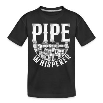 Plombier de plomberie Vintage Pipe - T-shirt bio Premium Enfant - noir - Devant