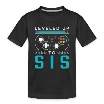 Mis à niveau à Sis Gamer Sister Gaming Family Match - T-shirt bio Premium Enfant - noir - Devant