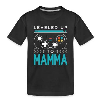Mis à niveau à Mamma Gamer Maman Gaming Maman Famille - T-shirt bio Premium Enfant - noir - Devant