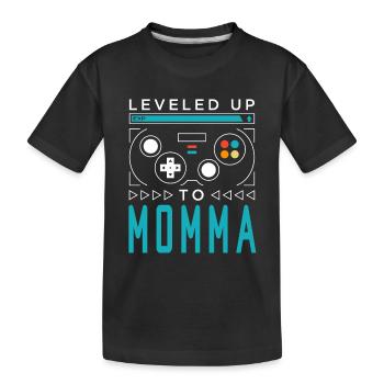 Mis à niveau à maman gamer maman maman gaming maman famille - T-shirt bio Premium Enfant - noir - Devant