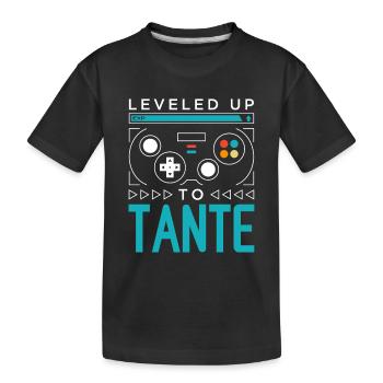 Mis à niveau à Tante Gamer Great Aunt Gaming Grand - T-shirt bio Premium Enfant - noir - Devant