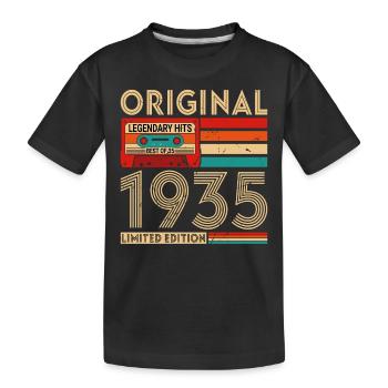Original legendary hits The best of 1935 - Kids' Premium Organic T-Shirt - black - Front