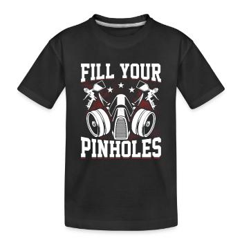 Remplissez vos trous d’épingle Peintre de carrosserie automobile - T-shirt bio Premium Enfant - noir - Devant