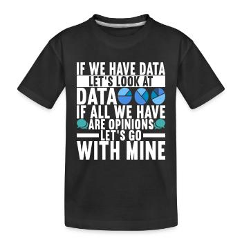 Data Scientist Data Analyst - Kinder Premium Bio T-Shirt - Schwarz - Vorne