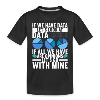 Data Scientist Data Analyst - Kinder Premium Bio T-Shirt - Schwarz - Vorne