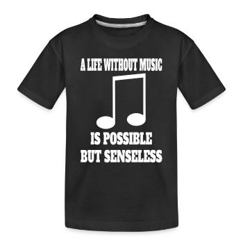 Musique Musique Dire que les musiciens font des professeurs de musique - T-shirt bio Premium Enfant - noir - Devant