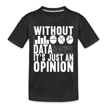 Data Scientist Data Analyst - Kinder Premium Bio T-Shirt - Schwarz - Vorne