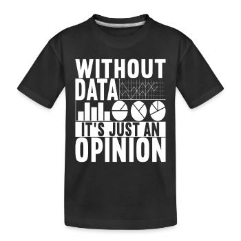 Data Scientist Data Analyst - Kinder Premium Bio T-Shirt - Schwarz - Vorne
