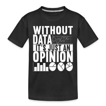 Data Scientist Data Analyst - Kinder Premium Bio T-Shirt - Schwarz - Vorne