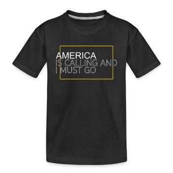 Amérique Dicton - T-shirt bio Premium Enfant - noir - Devant