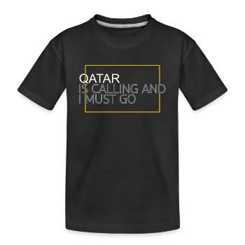 Qatar Dicton - T-shirt bio Premium Enfant - noir - Devant
