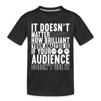 Data Scientist Data Analyst - Kinder Premium Bio T-Shirt - Schwarz - Vorne