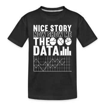 Data Scientist Data Analyst - Kinder Premium Bio T-Shirt - Schwarz - Vorne