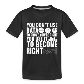 Data Scientist Data Analyst - Kinder Premium Bio T-Shirt - Schwarz - Vorne