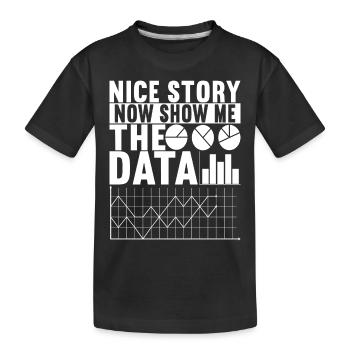 Data Scientist Data Analyst - Kinder Premium Bio T-Shirt - Schwarz - Vorne