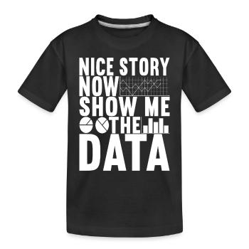 Data Scientist Data Analyst - Kinder Premium Bio T-Shirt - Schwarz - Vorne