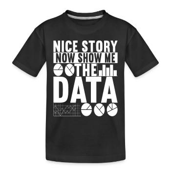 Data Scientist Data Analyst - Kinder Premium Bio T-Shirt - Schwarz - Vorne