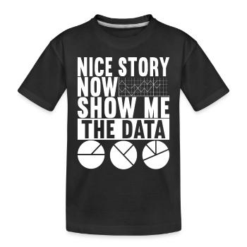 Data Scientist Data Analyst - Kinder Premium Bio T-Shirt - Schwarz - Vorne