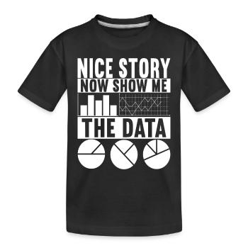 Data Scientist Data Analyst - Kinder Premium Bio T-Shirt - Schwarz - Vorne