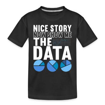 Data Scientist Data Analyst - Kinder Premium Bio T-Shirt - Schwarz - Vorne