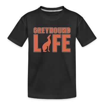 Greyhound Racing Greyhound Life Greyhound Racer - T-shirt bio Premium Enfant - noir - Devant
