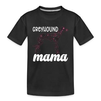 Greyhound Racing Greyhound Mama Greyhound Racer - T-shirt bio Premium Enfant - noir - Devant