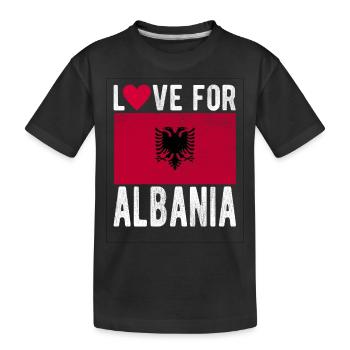 Souvenir Albanie - T-shirt bio Premium Enfant - noir - Devant