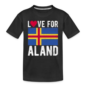 Aland Souvenir - Kids' Premium Organic T-Shirt - black - Front