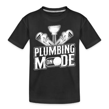 Plomberie Plombier Plomberie Vintage Plomberie - T-shirt bio Premium Enfant - noir - Devant