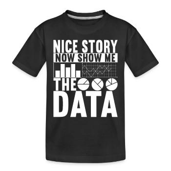Data Scientist Data Analyst - Kinder Premium Bio T-Shirt - Schwarz - Vorne