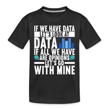 Data Scientist Data Analyst - Kinder Premium Bio T-Shirt - Schwarz - Vorne