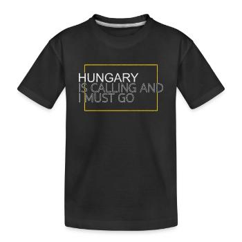 Hongrie Dicton - T-shirt bio Premium Enfant - noir - Devant