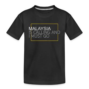 Citation de la Malaisie - T-shirt bio Premium Enfant - noir - Devant