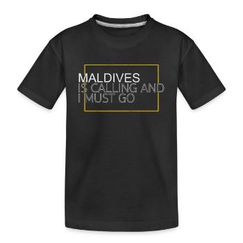 Maldives Dicton - T-shirt bio Premium Enfant - noir - Devant