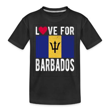 Barbados Souvenir - Kids' Premium Organic T-Shirt - black - Front