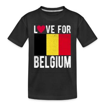 Belgique Souvenir - T-shirt bio Premium Enfant - noir - Devant