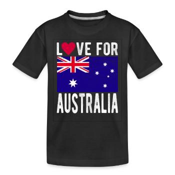 Australia Souvenir - Kids' Premium Organic T-Shirt - black - Front