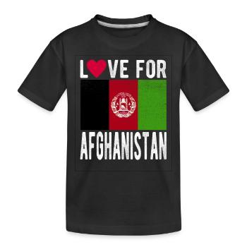 Afghanistan Souvenir - Kinder Premium Bio T-Shirt - Schwarz - Vorne