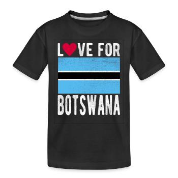 Botswana Souvenir - Kinder Premium Bio T-Shirt - Schwarz - Vorne