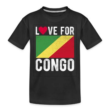 Congo Souvenir - Kids' Premium Organic T-Shirt - black - Front